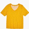 The Tee Shop^Lane Bryant Modern Perfect Sleeve Dot Graphic Tee Orange Dot