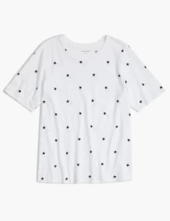 Knit Tops^Lane Bryant Modern Perfect Sleeve Ry Night Graphic Tee Star