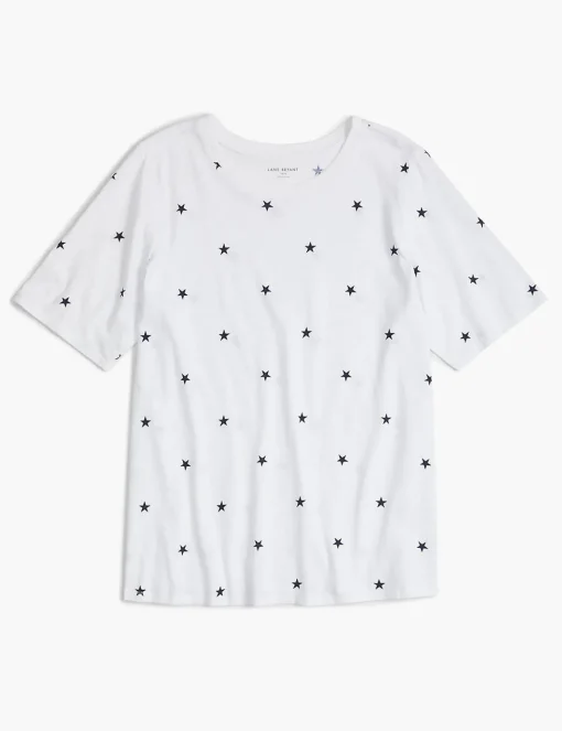 Knit Tops^Lane Bryant Modern Perfect Sleeve Ry Night Graphic Tee Star