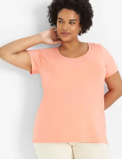 Knit Tops^Lane Bryant Modern Short-Sleeve V-Neck Tee Desert Flower