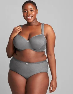 Brief Panties^Lane Bryant No-Show Full Brief Panty Quiet Shade