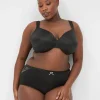 Brief Panties^Lane Bryant No-Show Full Brief Panty With Lace Black