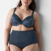 Brief Panties^Lane Bryant No-Show High-Waist Brief Panty With Lace Blue Nights