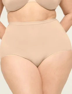 Brief Panties^Lane Bryant No-Show High-Waist Brief Panty Cafe