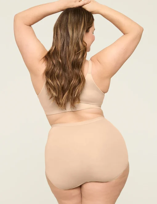 Brief Panties^Lane Bryant No-Show High-Waist Brief Panty Cafe