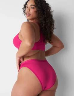 Brief Panties^Lane Bryant No-Show High-Waist French Cut Brief Panty Pink Yarrow