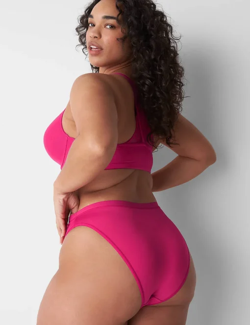 Brief Panties^Lane Bryant No-Show High-Waist French Cut Brief Panty Pink Yarrow