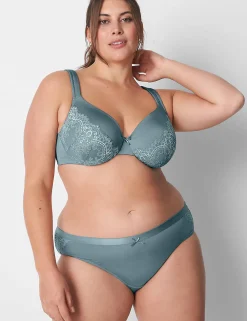 Hipster Panties^Lane Bryant No-Show Hipster Panty With Lace Trim Lead