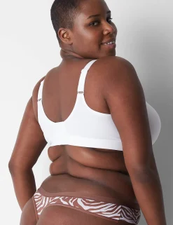 Thong Panties^Lane Bryant No-Show Thong Panty Zebra Lines Myristica