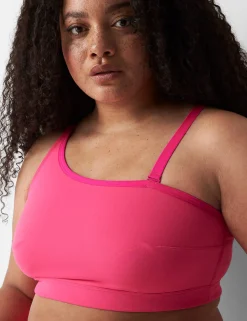 Sexy Bras^Lane Bryant One-Shoulder Bralette Pink Glow