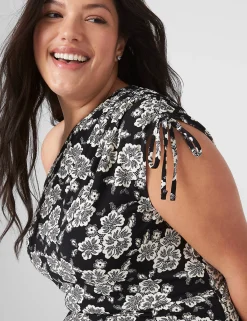 Maxi & Midi^Lane Bryant One-Shoulder Ruched-Detail Bodycon Dress Victoria Lace
