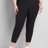 Slim^Lane Bryant On-The-Go Slim Ankle Pant Black