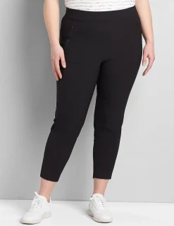 Slim^Lane Bryant On-The-Go Slim Ankle Pant Black
