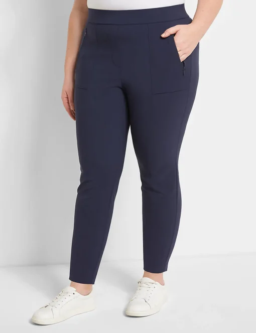 Slim^Lane Bryant On-The-Go Slim Ankle Pant Dark Water