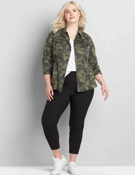 Slim^Lane Bryant On-The-Go Slim Ankle Pant Black