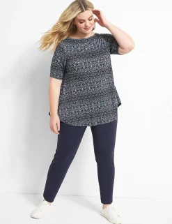 Slim^Lane Bryant On-The-Go Slim Ankle Pant Dark Water