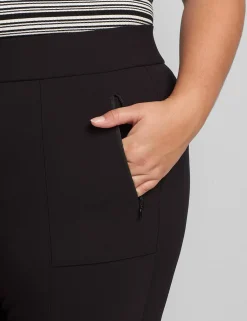 Slim^Lane Bryant On-The-Go Slim Ankle Pant Black