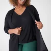 Cardigans^Lane Bryant Open-Front Cardigan Black