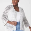 Sweaters^Lane Bryant Open-Front Marl Cardigan Xenon Blue