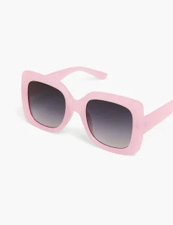 Sunglasses^Lane Bryant Oversized Square Sunglas Light Pink