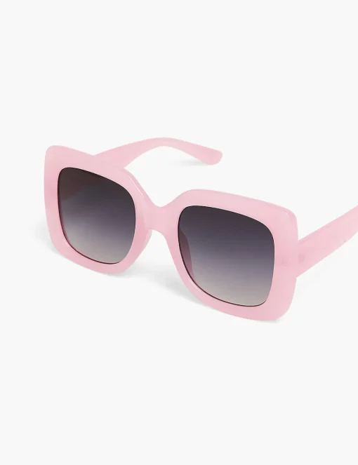 Sunglasses^Lane Bryant Oversized Square Sunglas Light Pink
