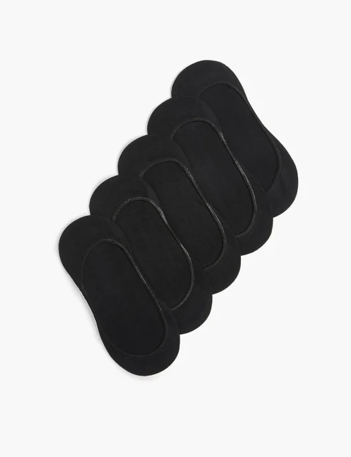 Socks^Lane Bryant 5 Pack Ballet No Show Black