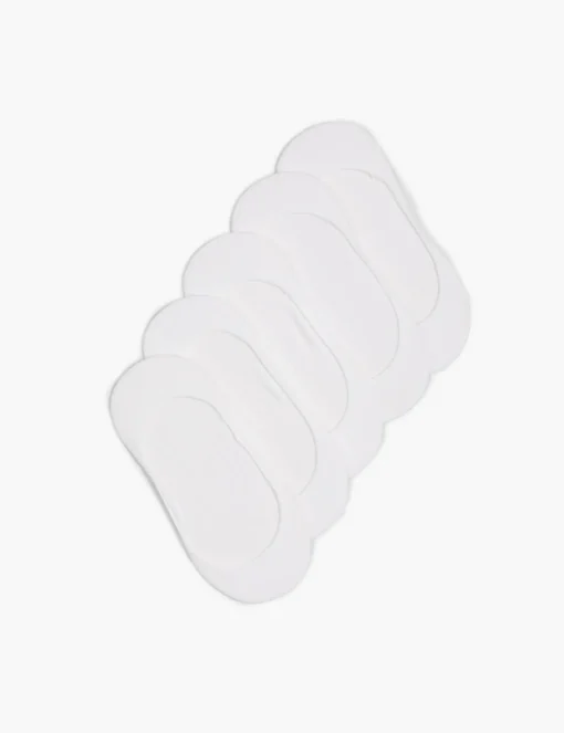 Socks^Lane Bryant 5 Pack Ballet No Show White