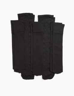 Socks^Lane Bryant 5 Pack Solid Trouser Sock Black