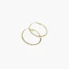 Earrings^Lane Bryant Pave Oval Hoop Earrings Gold Tone