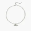 Necklaces^Lane Bryant Pearl Charm Necklace Silver