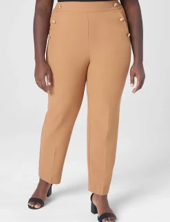 Perfect Drape^Lane Bryant Perfect Drape Relaxed Ankle Pull-On Pant Chipmunk