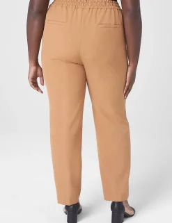 Slim^Lane Bryant Perfect Drape Relaxed Ankle Pull-On Pant Chipmunk