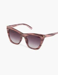 Sunglasses^Lane Bryant Pink Animal Plastic Cat Eye Light Pink