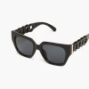 Sunglasses^Lane Bryant Plastic Cat Eye With Dtm Chai Black