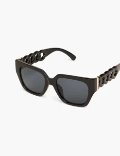 Sunglasses^Lane Bryant Plastic Cat Eye With Dtm Chai Black