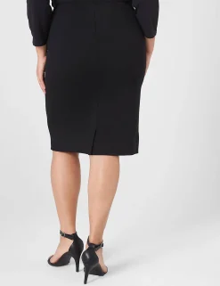 Skirts^Lane Bryant Ponte Pencil Skirt Black
