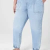 Boyfriend^Lane Bryant Pull-On Boyfriend Jogger Jean Light Denim
