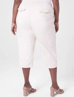 Crops, Capris And Shorts^Lane Bryant Pull-On Crop Pant With Petal Hem Brazilian Sand