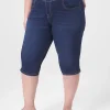 Crops, Capris And Shorts^Lane Bryant Pull-On High-Rise Pedal Jegging Dark Denim