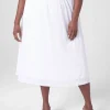 Skirts^Lane Bryant Pull-On Lace Knit Maxi Skirt Ivory Rose