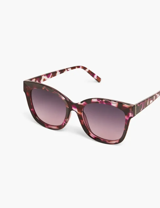 Sunglasses^Lane Bryant Purple And Pink Tort Cat Eye Sungla Dark Purple