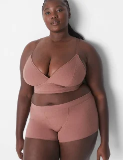 Sleep Separates^Lane Bryant Rib Boyfriend Brief Myristica