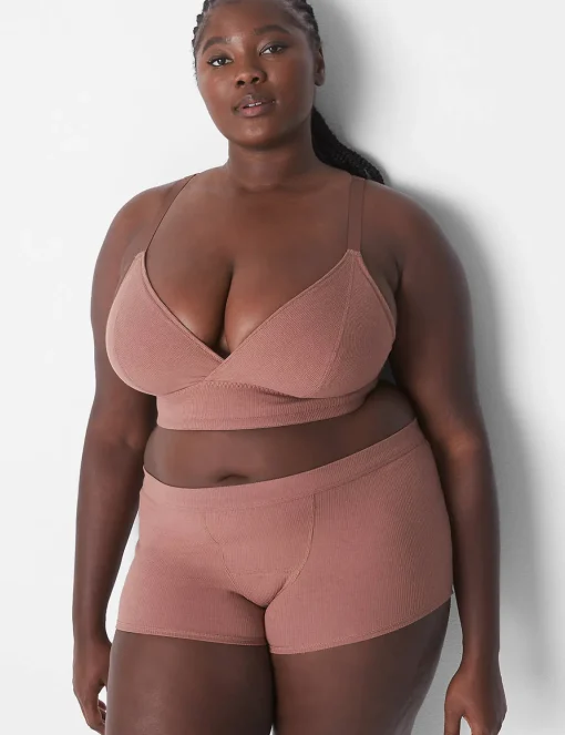 Sleep Separates^Lane Bryant Rib Boyfriend Brief Myristica