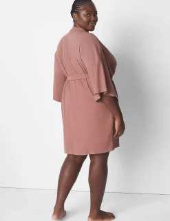Robes^Lane Bryant Rib Kimono Robe Myristica