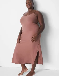 Chemises^Lane Bryant Rib Maxi Slip Myristica