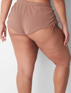 Sleep Separates^Lane Bryant Rib Ruched-Side Short Myristica