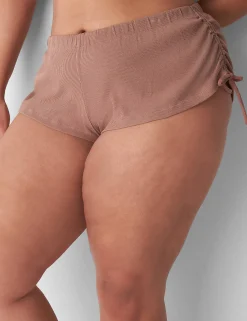 Sleep Separates^Lane Bryant Rib Ruched-Side Short Myristica