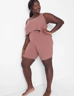 Sleep Separates^Lane Bryant Rib Swing Crop Tank Myristica