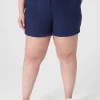 Crops, Capris And Shorts^Lane Bryant Rolled Hem Short Maritime Blue