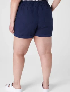 Crops, Capris And Shorts^Lane Bryant Rolled Hem Short Maritime Blue
